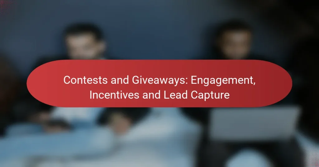 Contests and Giveaways: Engagement, Incentives and Lead Capture
