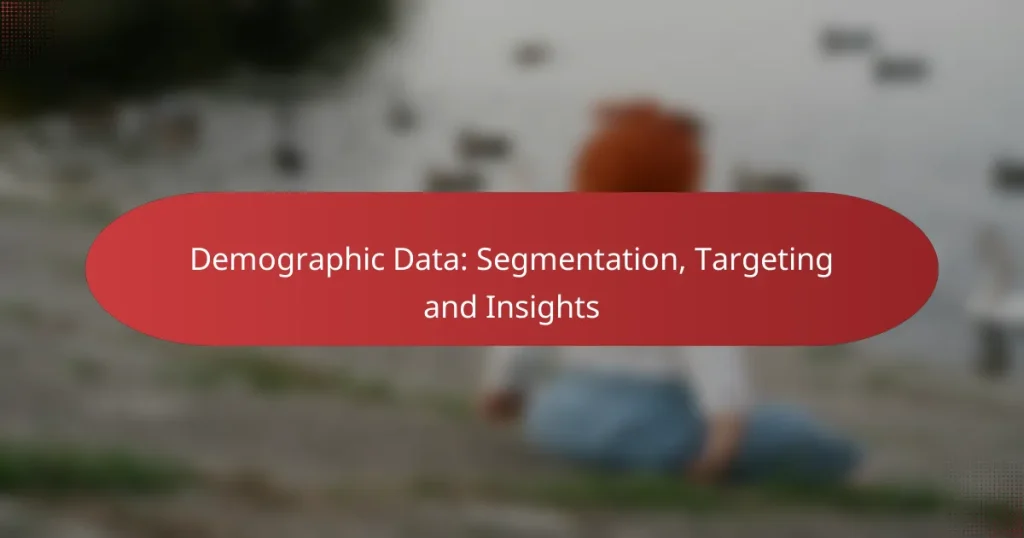 Demographic Data: Segmentation, Targeting and Insights