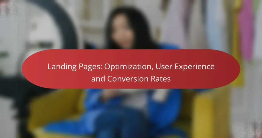 Landing Pages: Optimization, User Experience and Conversion Rates