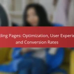 Landing Pages: Optimization, User Experience and Conversion Rates