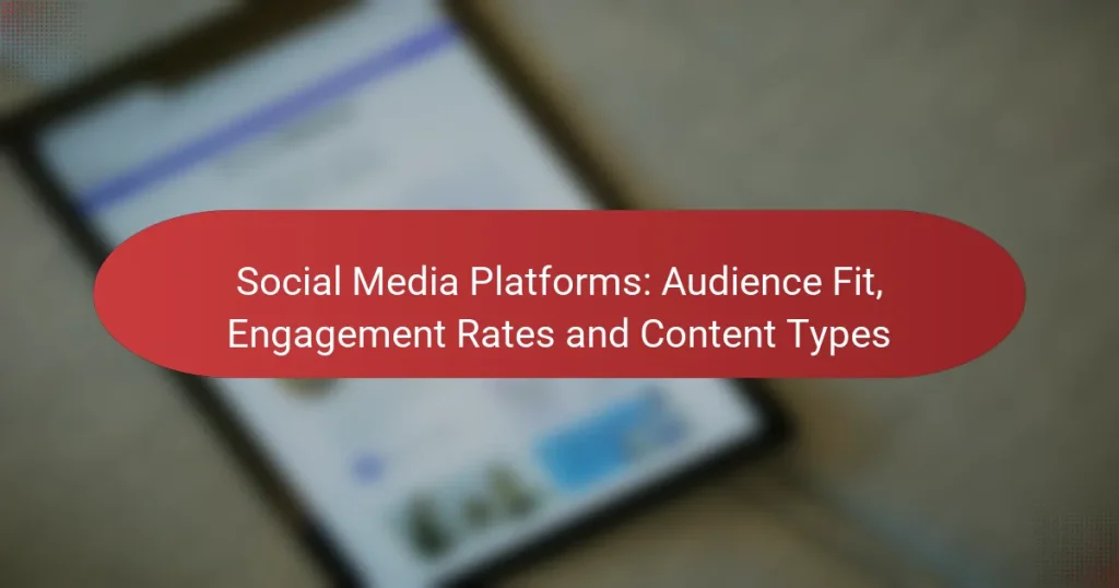 Social Media Platforms: Audience Fit, Engagement Rates and Content Types